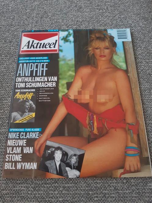 13.Aktueel 1987. Toni Schumacher. Nike Clarke. Bill Wyman. K, Verzamelen, Tijdschriften, Kranten en Knipsels, Tijdschrift, 1980 tot heden