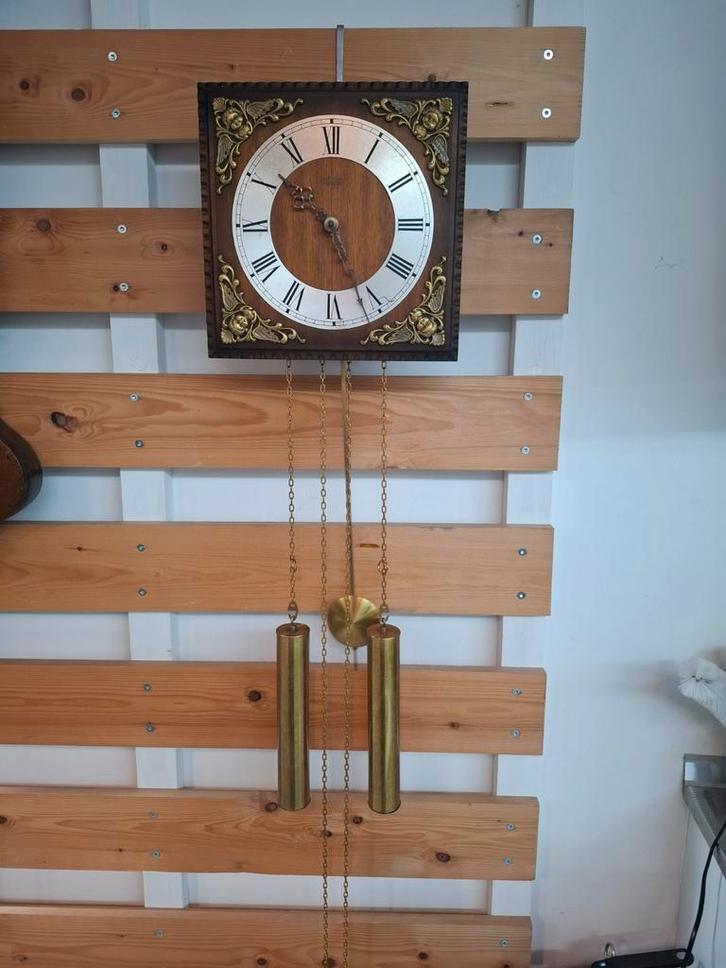 AMS wandklok, Huis en Inrichting, Woonaccessoires | Klokken, Zo goed als nieuw, Wandklok, Ophalen of Verzenden