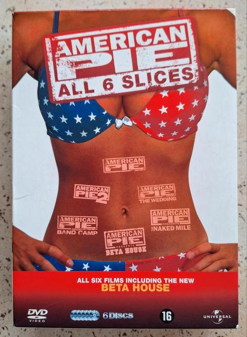 6-DVD box American Pie All 6 slices, Cd's en Dvd's, Dvd's | Komedie, Gebruikt, Actiekomedie, Boxset, Vanaf 16 jaar, Ophalen of Verzenden