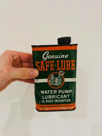 Olieblik olie blik oil can vintage safe lube usa beschikbaar voor biedingen