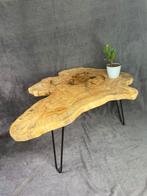 Walnoot boomstam tafel, Huis en Inrichting, Ophalen of Verzenden, Nieuw, Rechthoekig, Minder dan 50 cm