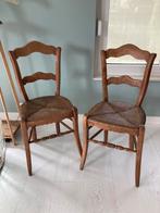 2 oude keukenstoelen biezen zitting, Ophalen