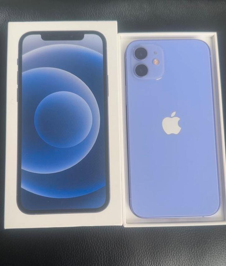 iPhone 12 purple 64gb nieuw + privacy screenprotector, Telecommunicatie, Mobiele telefoons | Apple iPhone, Zo goed als nieuw, 64 GB