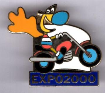 EXPO 2000 figuurtje op motor PIN ( BLAD6_607 ) beschikbaar voor biedingen