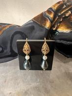 Tahiti parel & zoetwater parel zeldzaam one of a kind, Hangers, Nieuw, Ophalen of Verzenden, Met edelsteen
