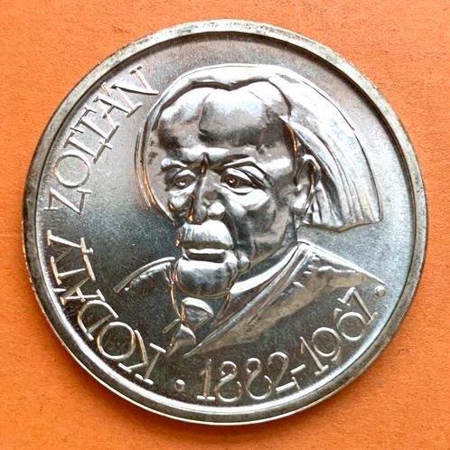 Hongarije 100 Forint 1967 BU zilver  Kodaly, Postzegels en Munten, Munten | Europa | Niet-Euromunten, Hongarije, Zilver, Ophalen of Verzenden