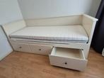 Uitschuifbaar 1-persoonsbed naar 2-persoonsbed, Huis en Inrichting, Slaapkamer | Bedden, Ophalen, Verstelbaar, Eenpersoons, Wit