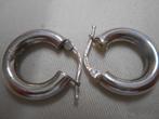 Zilveren vintage oorringen nr.1797, Hangers, Verzenden, Zo goed als nieuw, Zilver