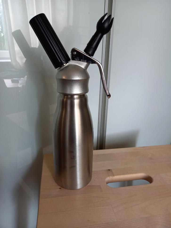 Slagroomspuit / Slagroomkidde RVS Kayser, Huis en Inrichting, Keuken | Keukenbenodigdheden, Gebruikt, Ophalen of Verzenden