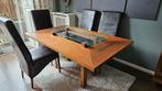 Unieke en originele eikenhouten tafel + 6 gratis stoelen, Huis en Inrichting, Ophalen, Gebruikt, Vijf personen of meer, 150 tot 200 cm