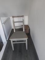 6 houten eetkamerstoelen, zware kwaliteit., Huis en Inrichting, Ophalen, Zo goed als nieuw, Grijs, Vijf, Zes of meer stoelen
