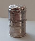 zilver rond lodereindoosje. Cammans leeuwarden, Groningen., Antiek en Kunst, Ophalen, Zilver