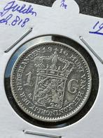 Zilveren gulden 1916, Postzegels en Munten, Munten | Nederland, Zilver, Koningin Wilhelmina, 1 gulden, Ophalen of Verzenden