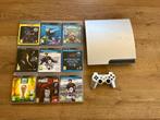 PS3 Slim Zilver 320GB met Games & Controller, Verzenden, 320 GB, Met 1 controller, Slim