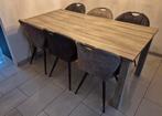 Eetkamertafel 180x90 cm inclusief 6 stoelen, Ophalen, 50 tot 100 cm, Zo goed als nieuw, 150 tot 200 cm