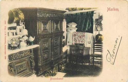 (301-054-005) Marken Binnenkamer, Verzamelen, Ansichtkaarten | Nederland, Noord-Holland, Verzenden