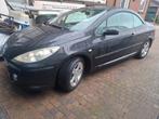 Peugeot 307 cc 2.0 16V automaat lpg '06 Defecten Apk 15-8-26, Auto's, 4 cilinders, Cabriolet, 4 stoelen, Zwart