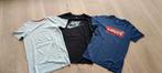 T- Shirts grijs maat 158/164 Nike maat 158/170 Levis XS, Gebruikt, Ophalen of Verzenden