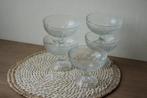 Vintage ijscoupes, Huis en Inrichting, Keuken | Servies, Glas of Glazen, Gebruikt, Ophalen of Verzenden, Glas