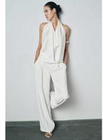 Zara top nieuw silky look m, Kleding | Dames, Ophalen of Verzenden, Zo goed als nieuw, Zwart, Zonder mouw