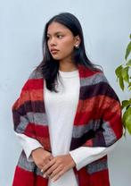 Handgeweven wollen sjaal - rood, oranje en bruin, Kleding | Dames, Verzenden, Maat 42/44 (L), Nieuw, Nepalhandwerk.nl