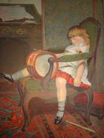prent meisje slapend op stoel met trommel, J. Hayllar, 1877, Verzenden