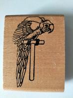 Houten Stempel - Papegaai, Ophalen of Verzenden, Gebruikt, Houten stempel