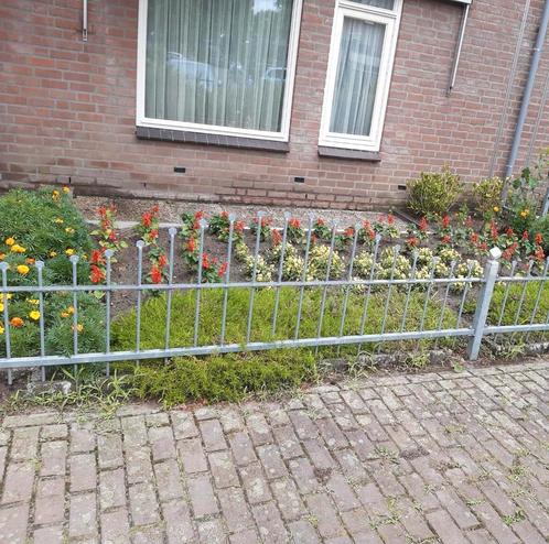 Hekwerk voortuin gegalvaniseerd, Tuin en Terras, Tuinhekken en Hekwerk, Gebruikt, Spijlenhekwerk, IJzer, Ophalen