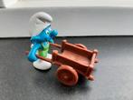 Tuinier smurf met kruiwagen 40206 De Smurfen, Verzamelen, Smurfen, Ophalen of Verzenden