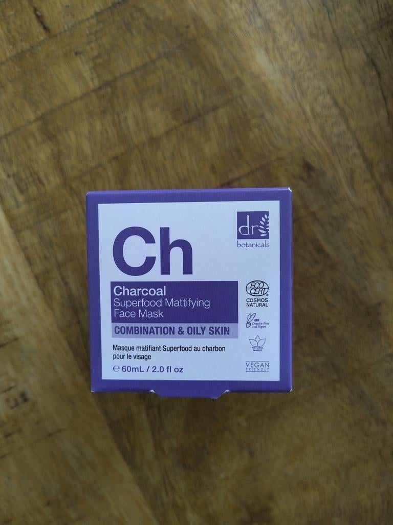 *NIEUW* Charcoal Face Mask van Dr. Botanicals 100% VEGAN, Ophalen of Verzenden, Nieuw, Gehele gezicht, Reiniging