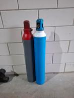 2 gasflessen acetyleen, Doe-het-zelf en Verbouw, Gereedschap | Lasapparaten, Ophalen of Verzenden, Gebruikt, 250 ampère of meer