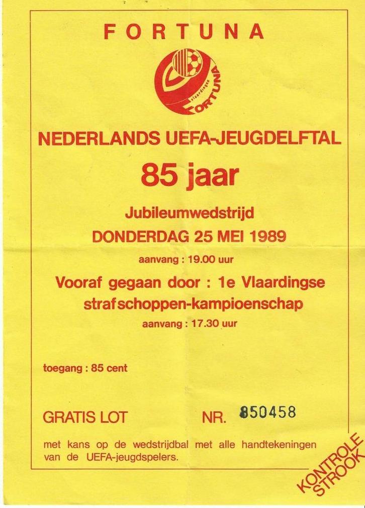 Programma 88-89 Fortuna Vl. - UEFA Jeugd (veel PSV talent!), Verzamelen, Sportartikelen en Voetbal, Gebruikt, Boek of Tijdschrift