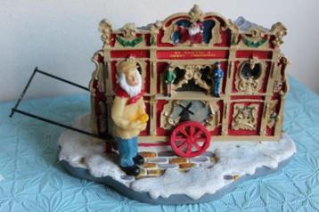 Kerstdorp - draaiorgeltje beschikbaar voor biedingen