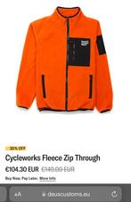 Brand new Deus Ex Machina Cycleworks Fleece Jacket, Nieuw, Oranje, Algemeen, Maat 48/50 (M)