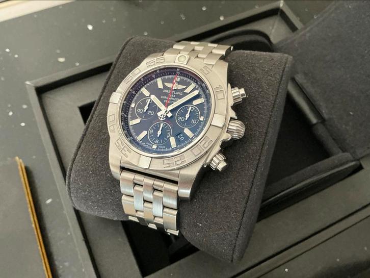 Breitling chronomat 44 / b01 flying fish AB0110 compleet, Sieraden, Tassen en Uiterlijk, Horloges | Heren, Zo goed als nieuw, Polshorloge