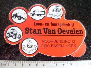 sticker Stan Van Oevelen essen-hoek loon fourage bedrijf  beschikbaar voor biedingen