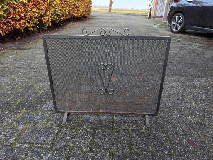 Openhaard spatscherm, Huis en Inrichting, Haarden, Zo goed als nieuw, Houthaard, Ophalen