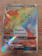 Charizard GX 150/147 Rainbow Rare Pokémon Kaart, Ophalen, Zo goed als nieuw, Losse kaart, Foil