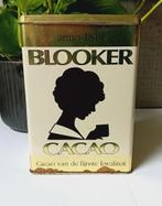Blooker Cacao blik met nostalgische afbeeldingen, Verzamelen, Blikken, Ophalen of Verzenden, Gebruikt, Overige