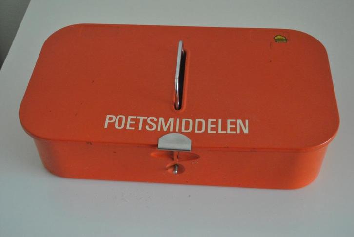 Poetsblik, Brabantia, vintage, oranje, Verzamelen, Retro, Huis en Inrichting, Ophalen of Verzenden