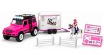 Simba Dickie Toys - Auto met paardentrailer, Ophalen of Verzenden, Zo goed als nieuw, Jongen of Meisje