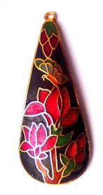 Prachtige cloisonne ketting hanger , verguld, nieuw, Nieuw, Verzenden