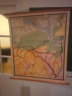 Oude schoolkaart Groningen - Noordhoff 1955, Antiek en Kunst, Ophalen of Verzenden, Aardrijkskunde