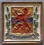 Tegel Overijssel Porceleijne Fles Cloisonne Wapentegel, Antiek en Kunst, Ophalen of Verzenden