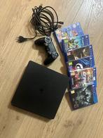 PlayStation 4 Slim 500GB + 6 Top Games, Ophalen, Zo goed als nieuw, Met 1 controller, Slim