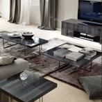 Tv tafel hoogglans antraciet met chroom, Huizen en Kamers, Kamers te huur