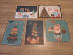 5 handgemaakte kerstkaarten voor €1,-, Ophalen of Verzenden, Zo goed als nieuw, Kerst