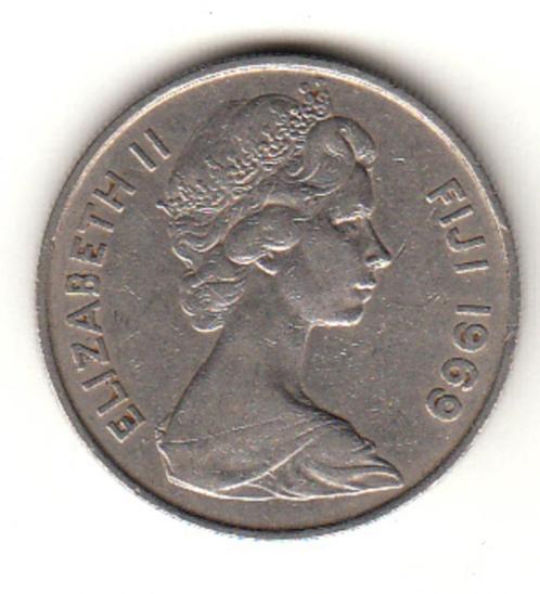 Fiji Koningin Elisabeth II - 10 CENTS 1969 - KM#30, Postzegels en Munten, Munten | Oceanië, Verzenden