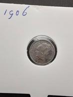 10 cent 1906 koningin Wilhelmina, Postzegels en Munten, Zilver, Ophalen of Verzenden, 10 cent, Koningin Wilhelmina