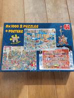 Legpuzzels 3x 1000 stukjes Jan van Haasteren Jumbo, Hobby en Vrije tijd, Denksport en Puzzels, Ophalen, Zo goed als nieuw